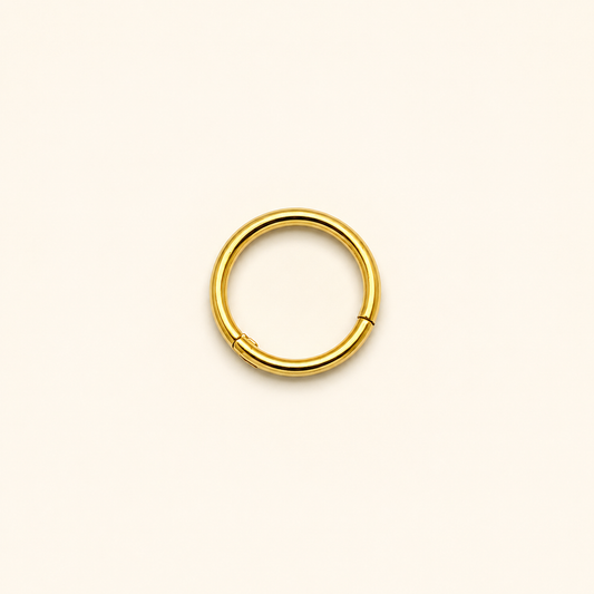 Gold Titanium Segment Clicker Ring