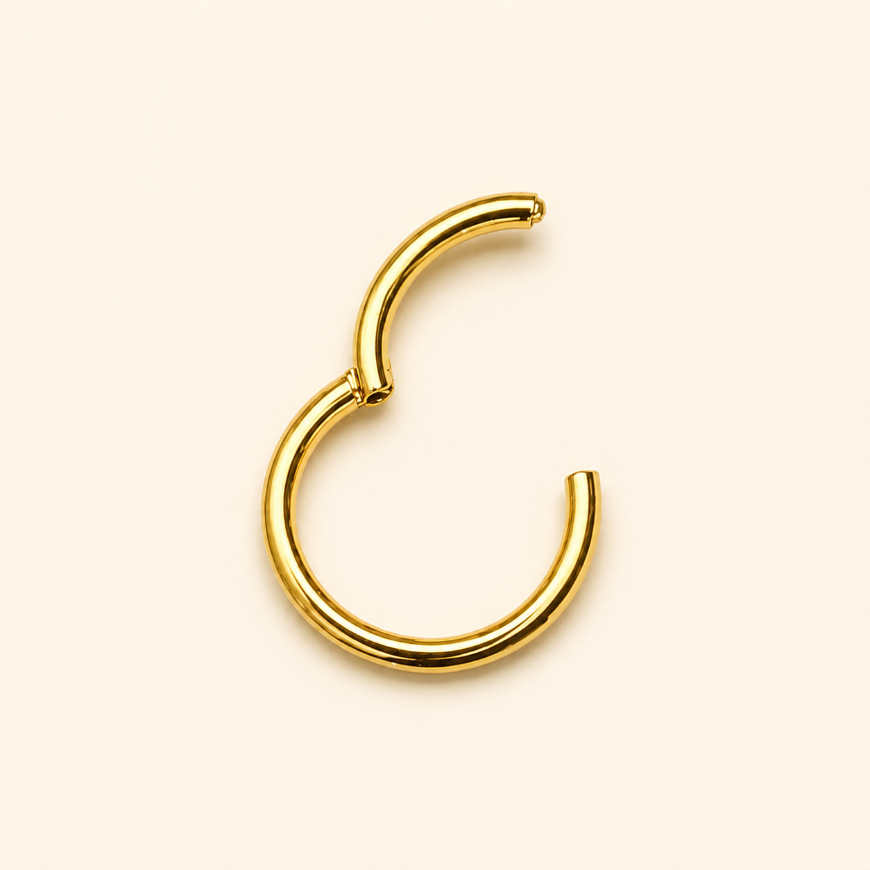 Gold Titanium Segment Clicker Ring