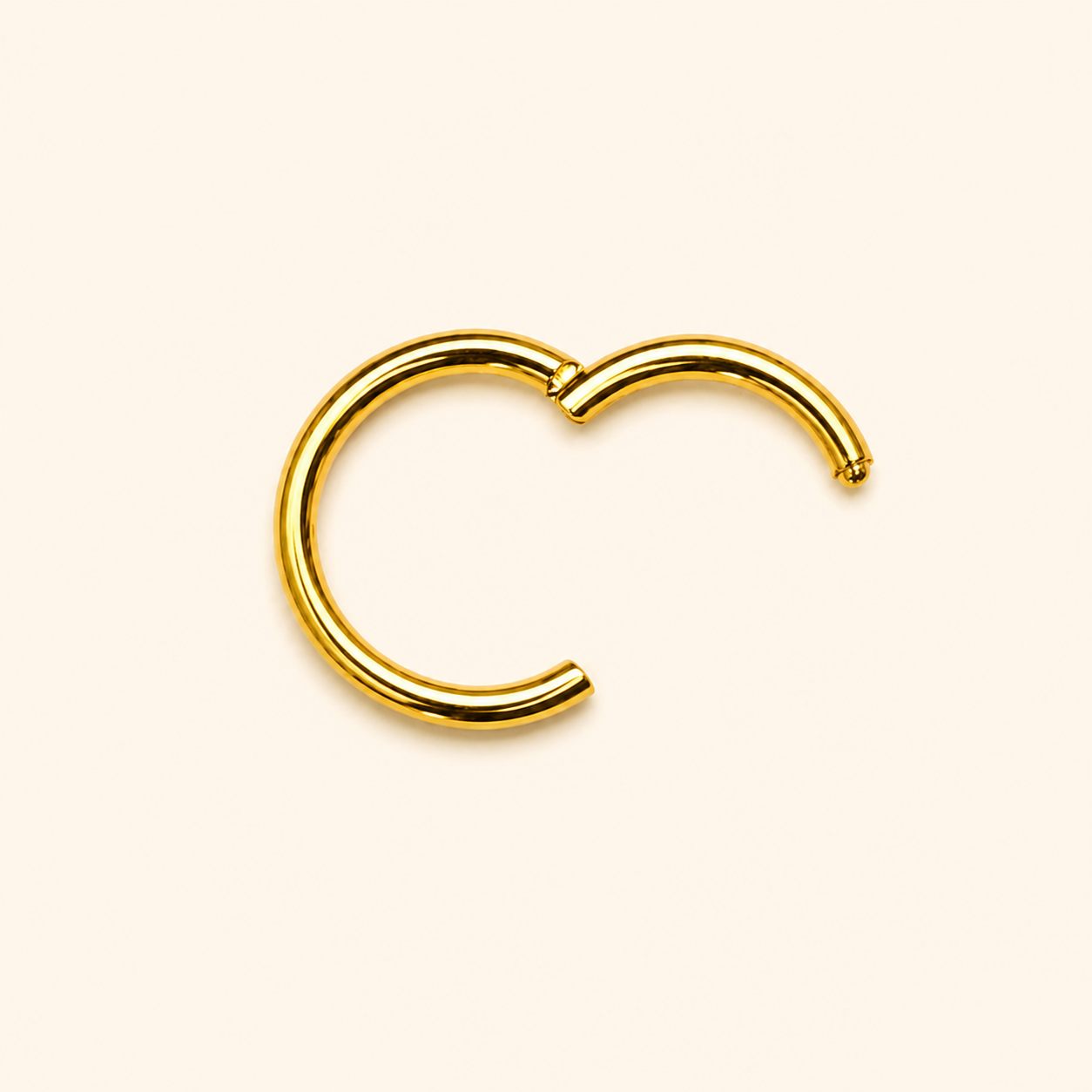 Gold Titanium Segment Clicker Ring