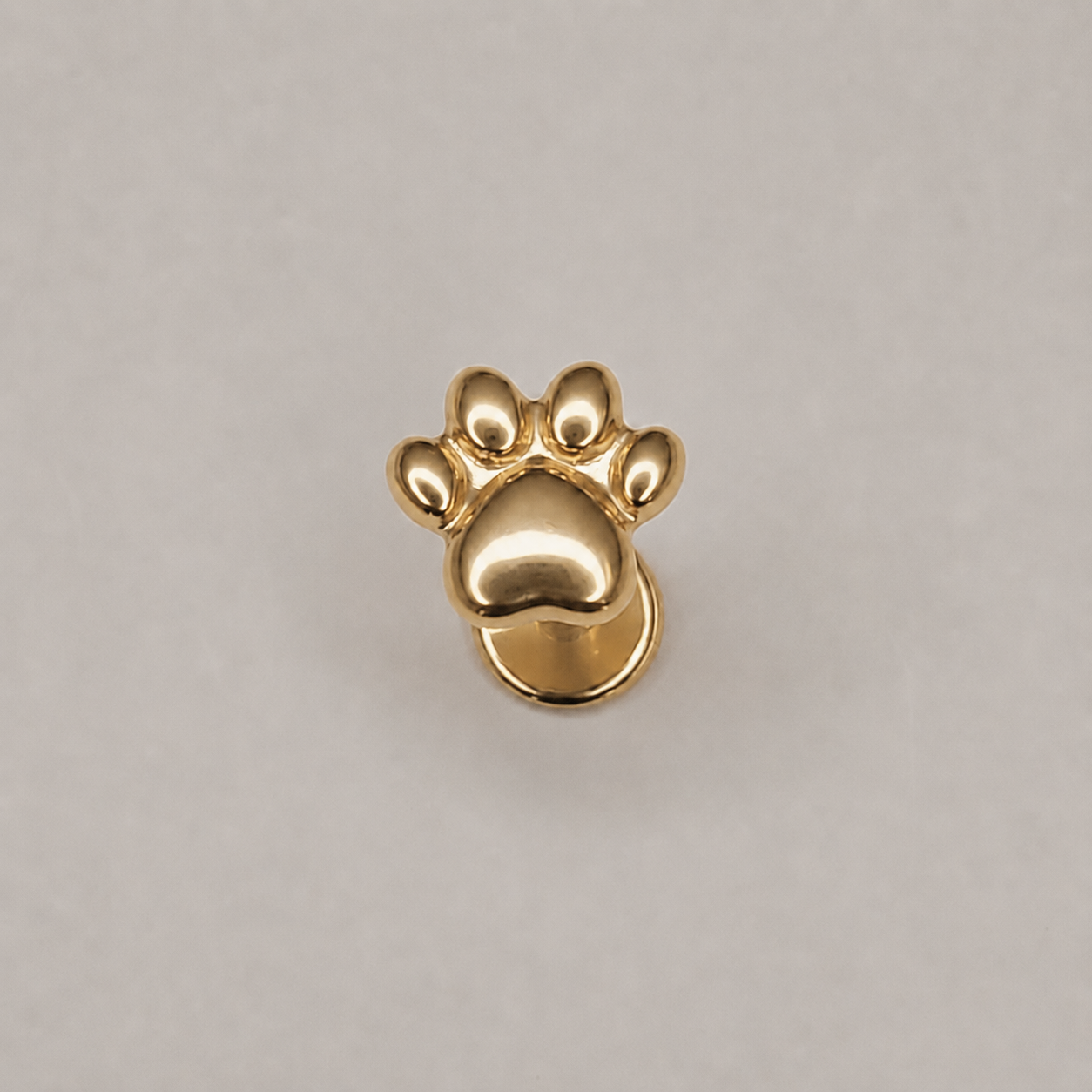 Gold Titanium Paw Labret