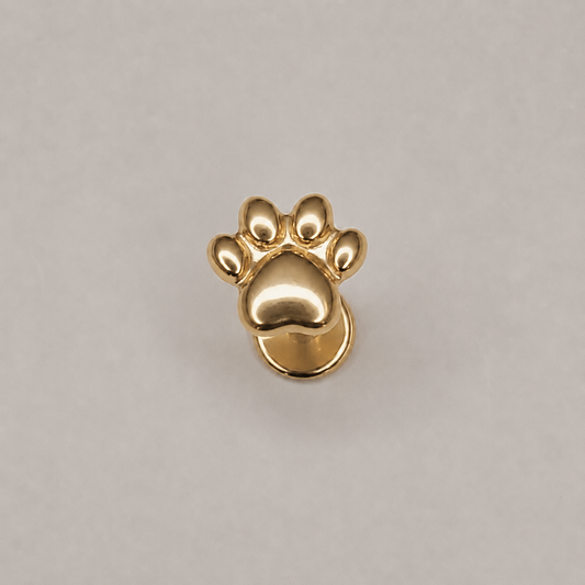 Gold Titanium Paw Labret