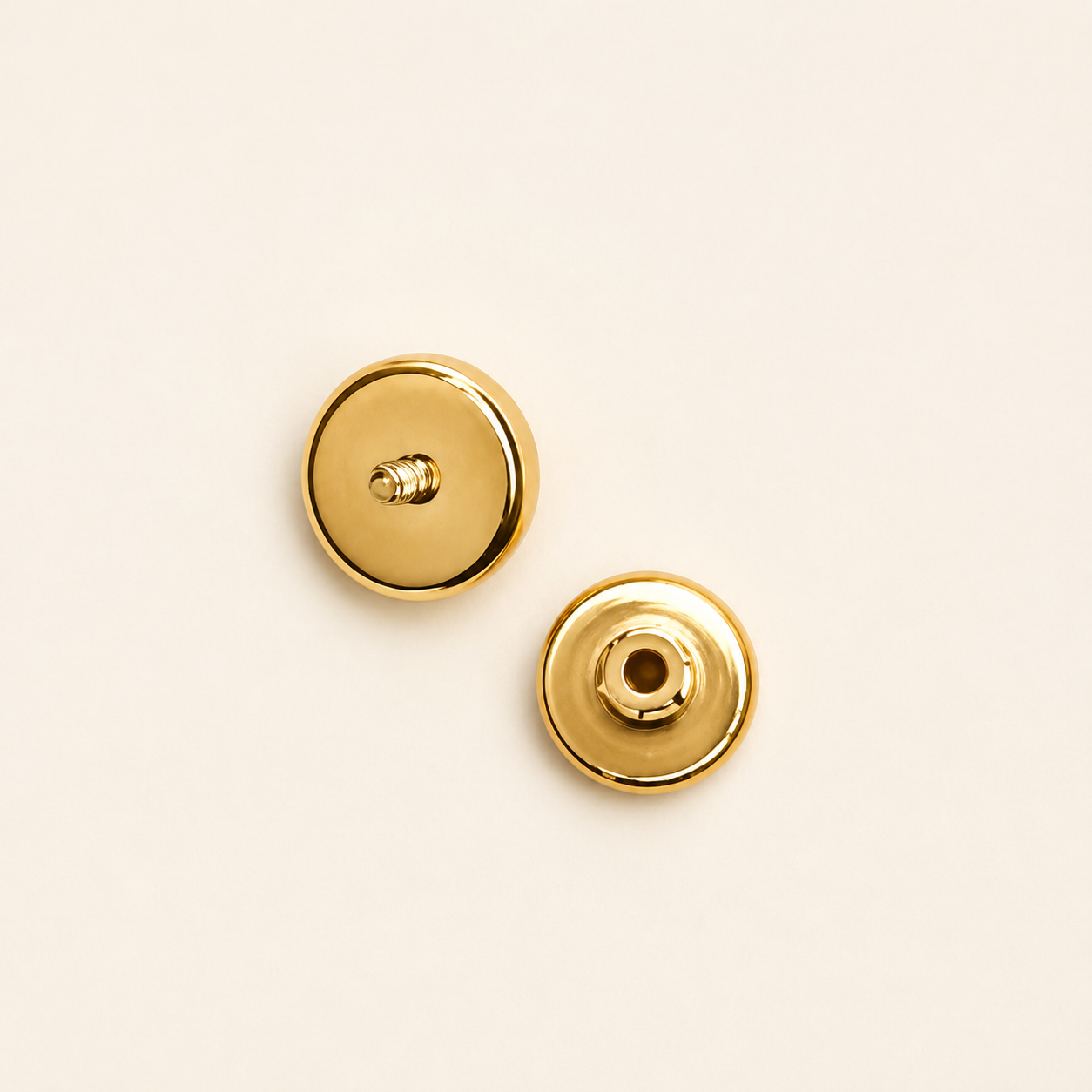 Gold Titanium 4 mm Bezel CZ Labret