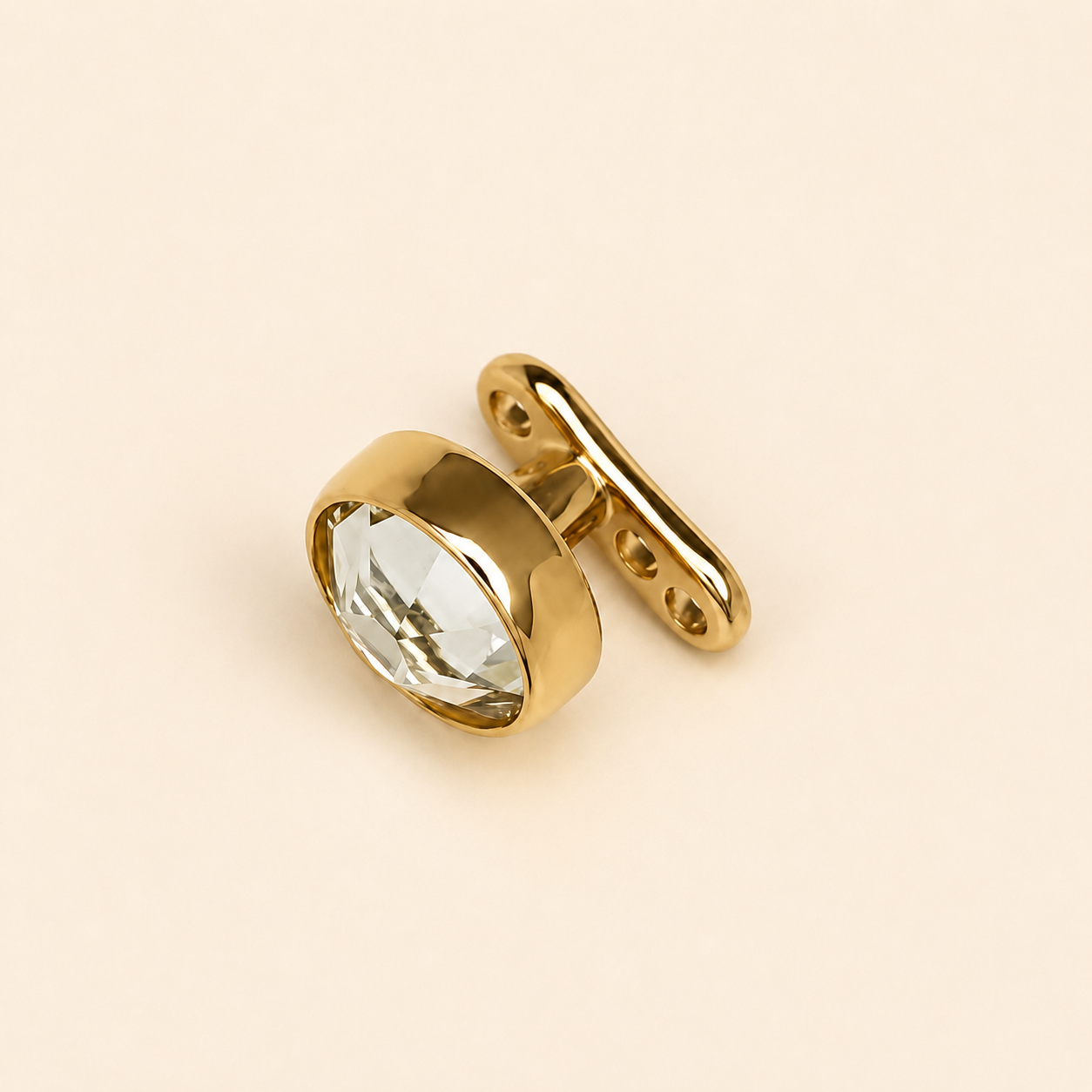 Gold Titanium CZ Microdermal Anchor