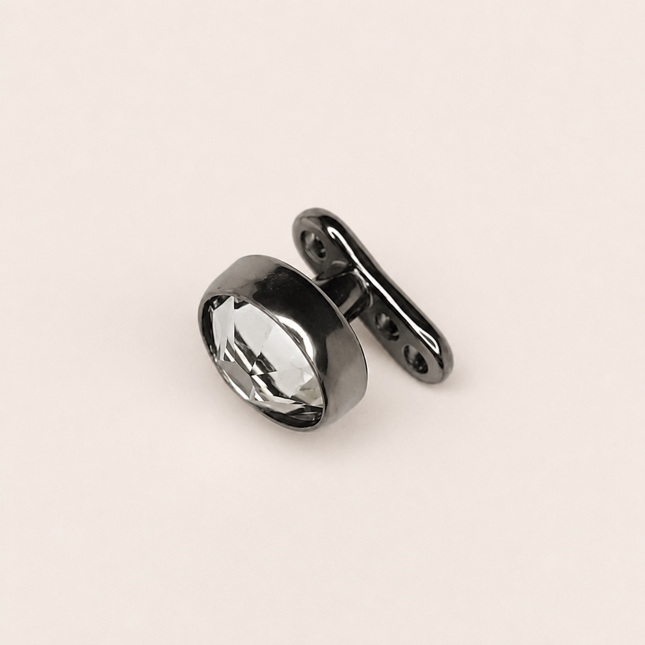Silver Titanium CZ Microdermal Anchor